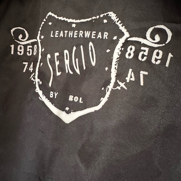 Red biker leather jacket - Picture 4 of 9